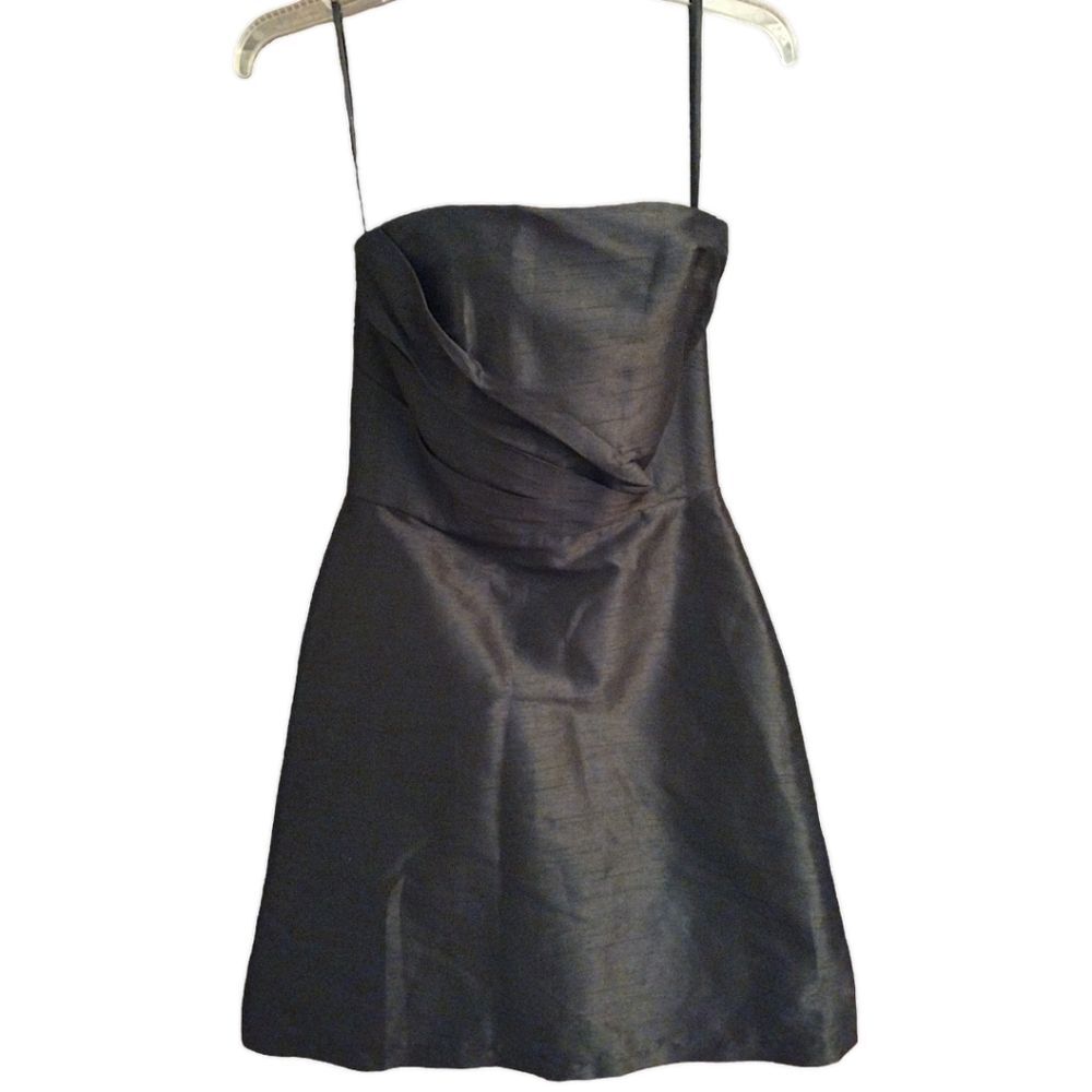Alfred Sung Strapless Mini Cocktail / Party Dress, Size 2, Black